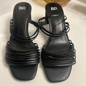 BP Women's Black Strappy Sandals